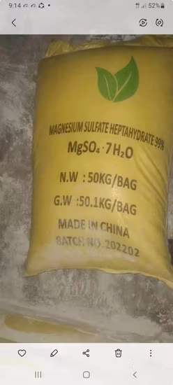 Sulfato de Magnésio de Grau Técnico, Sulfato de Magnésio de Grau Agrícola, Sal Epsom